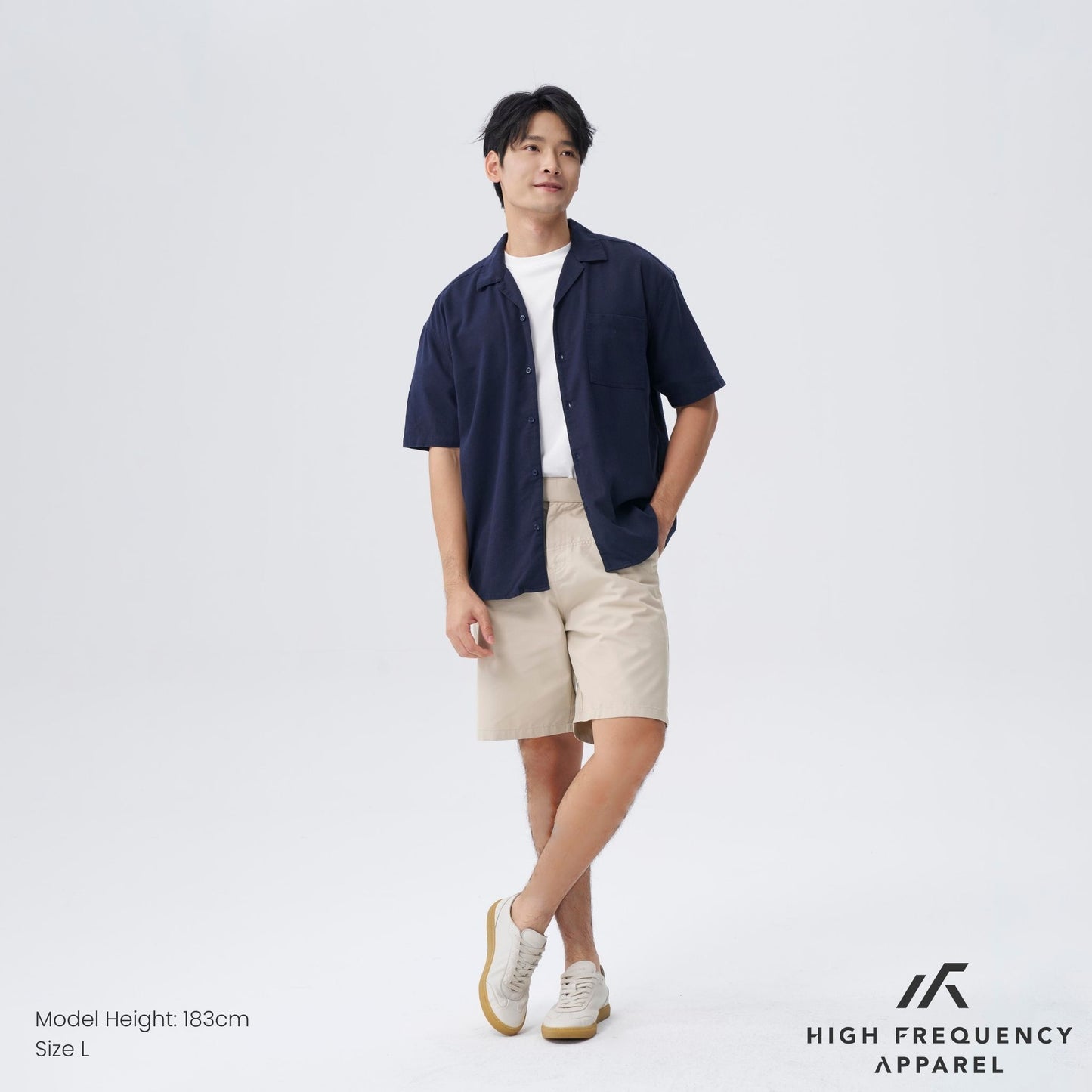 hfa men’s camp-collar short sleeve shirt - relaxed fit