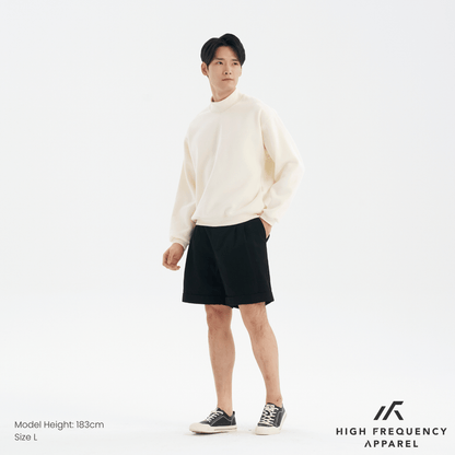 Mock Neck Long Sleeve Sweatshirt