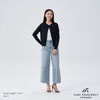 HFA Women’s Crew Neck Long Sleeve Cardigan