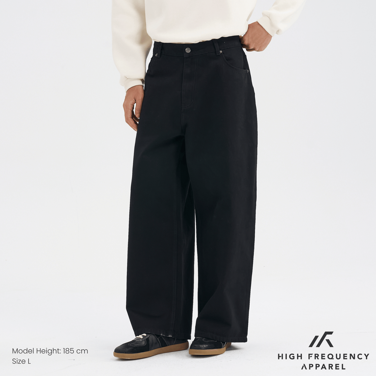 wide leg denim jeans