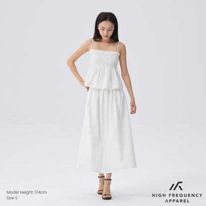 HFA Women’s Midaxi Drape Skirt With Elasticated Waist And Back Zipper