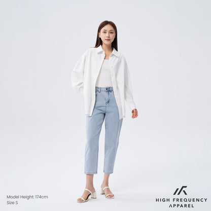 HFA Unisex Ultra Curved Hem Long Sleeve Relaxed Shirt