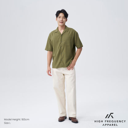HFA Men’s Camp-Collar Short Sleeve Shirt - Relaxed Fit