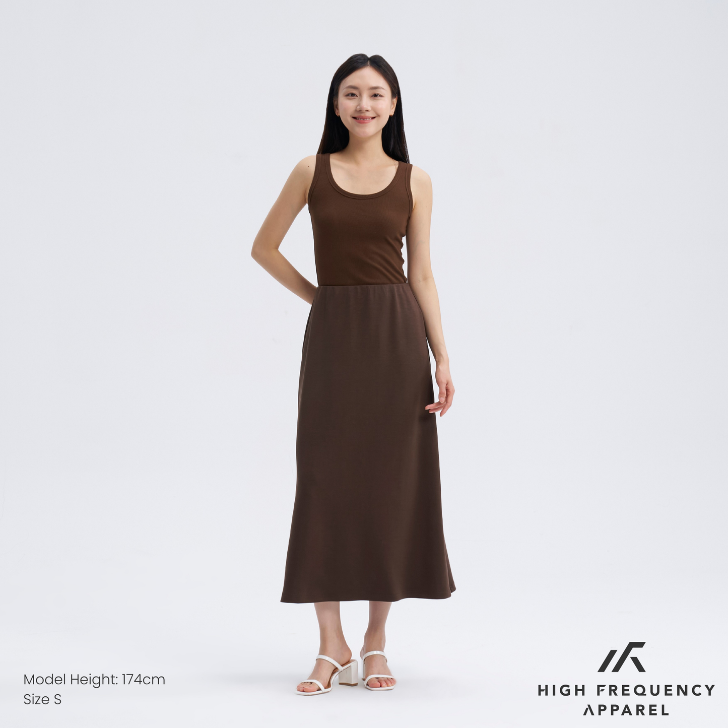 women's minimalist tencel flowy maxi skirt