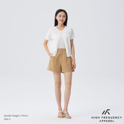 HFA Women’s Crew Neck Short Sleeve Cardigan