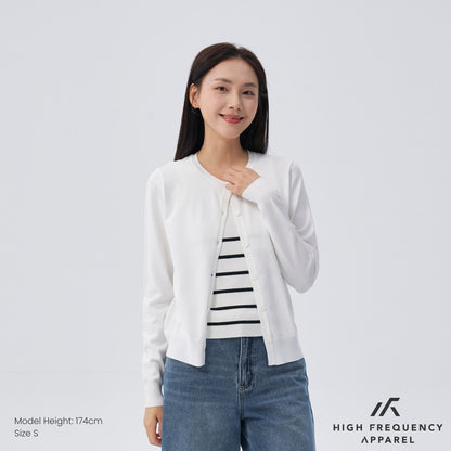 HFA Women’s Crew Neck Long Sleeve Cardigan