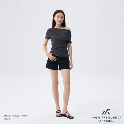 HFA Women’s Soft Stretch Four-Way Off Shoulder Top