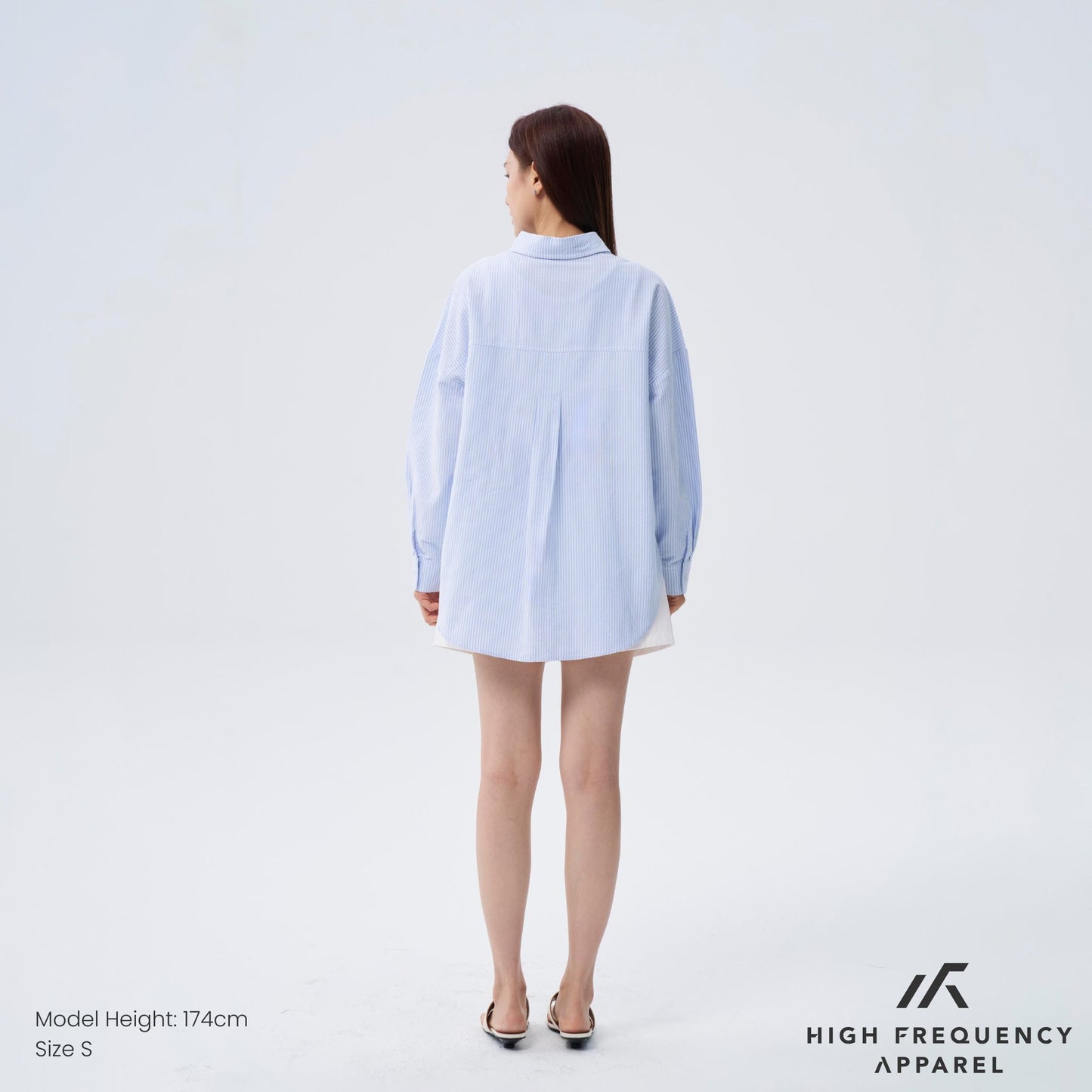 [pre-launch] hfa unisex striped ultra curved hem long sleeve relaxed shirt