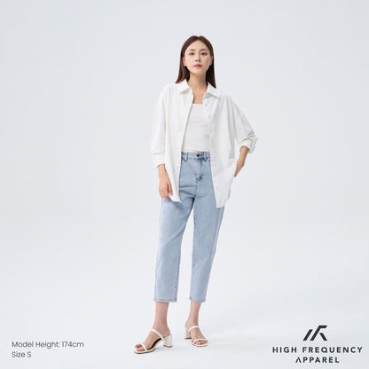 HFA Unisex Ultra Curved Hem Long Sleeve Relaxed Shirt