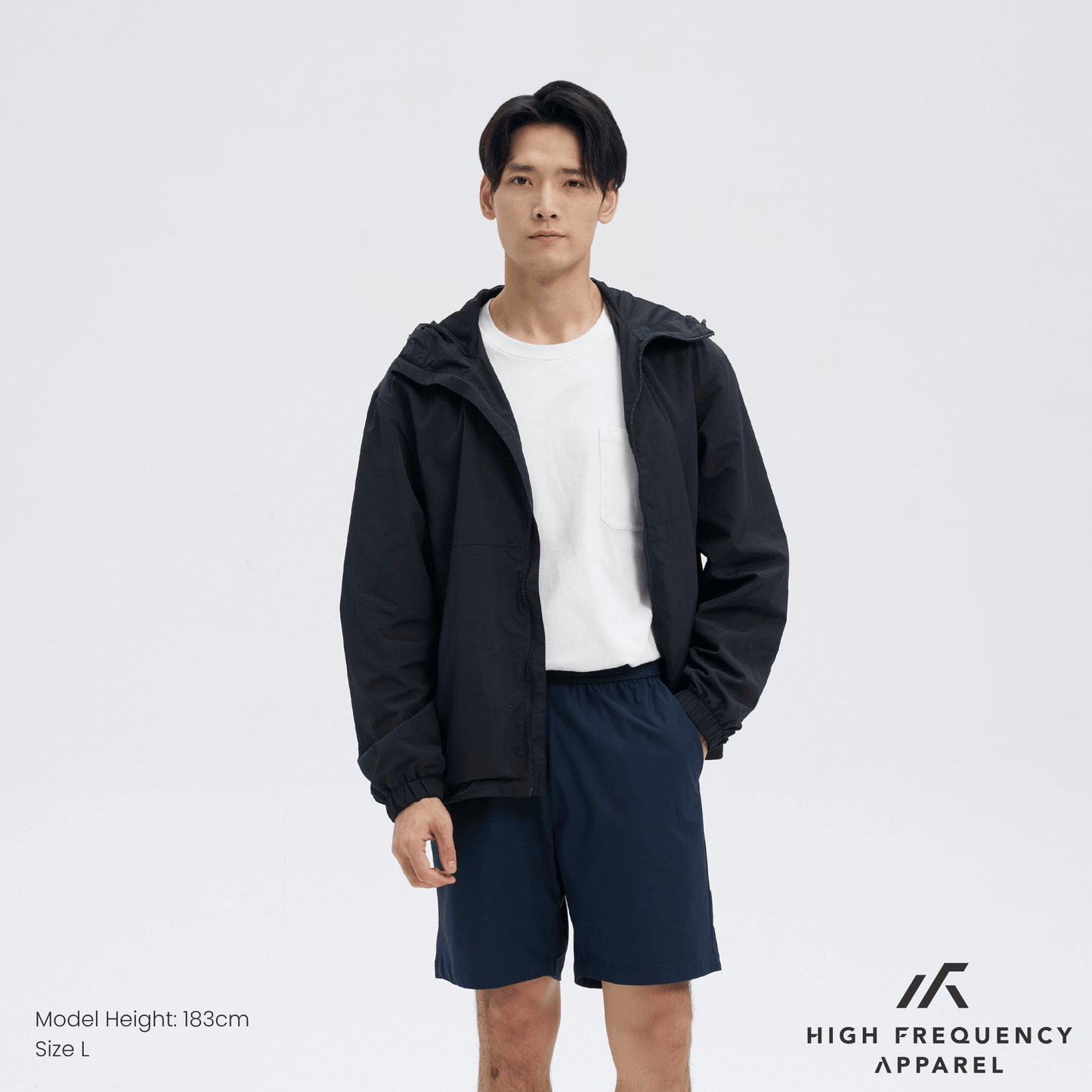 waterproof hooded windbreaker jacket