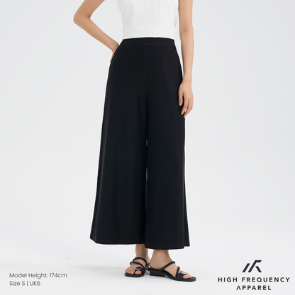 Mesh Wide Leg Elastic-Waist Pants