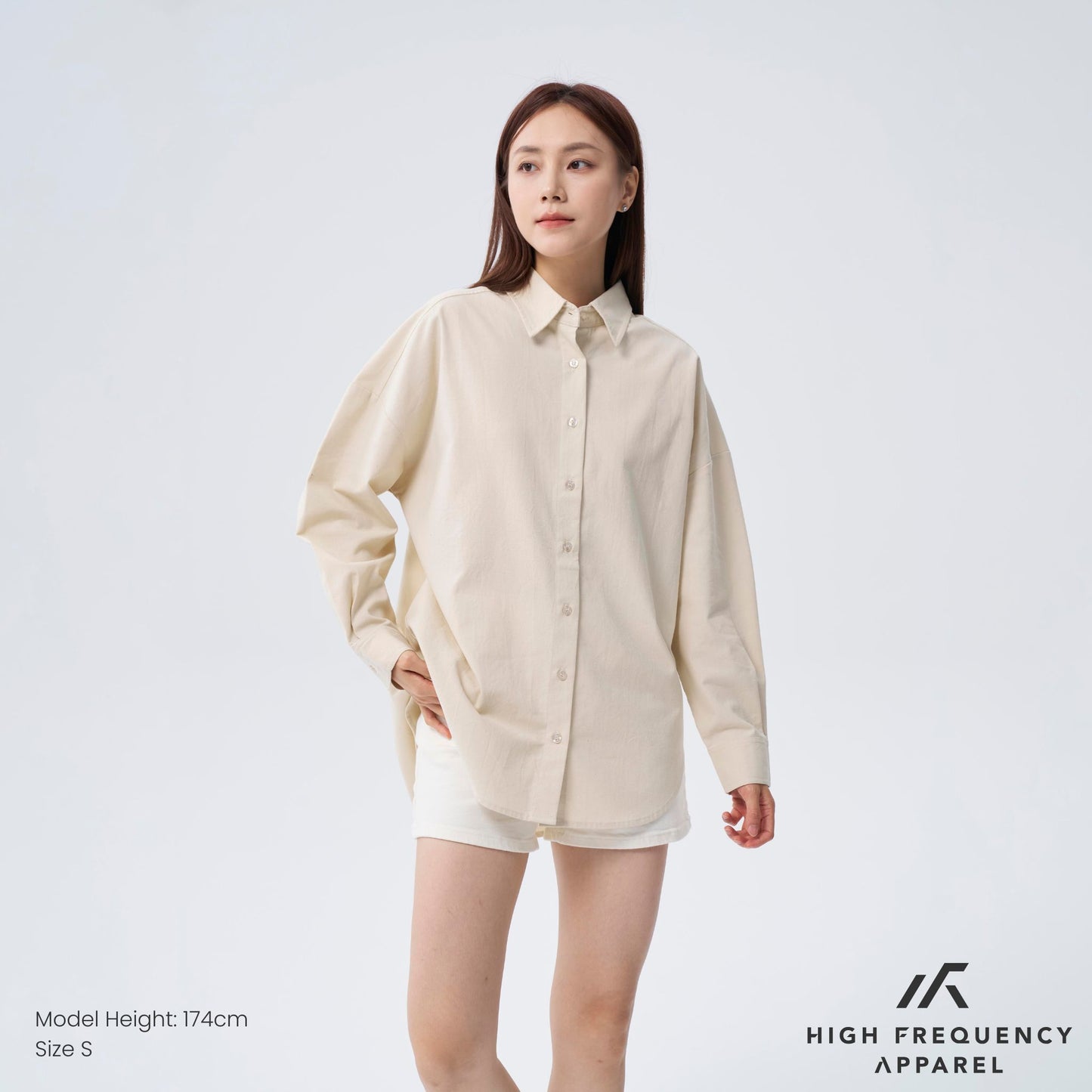 hfa unisex ultra curved hem long sleeve relaxed shirt