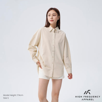 HFA Unisex Ultra Curved Hem Long Sleeve Relaxed Shirt