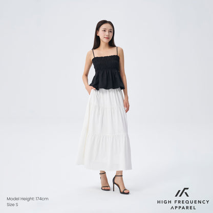 HFA Women’s Smocked 3-Tiered Spaghetti Top