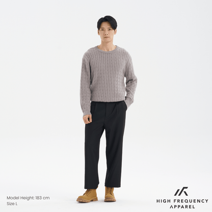 Men’s Single Pleated Creasefree Work Trousers