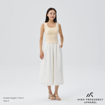 Soft Stretch Square Neck Sleeveless Padded Top