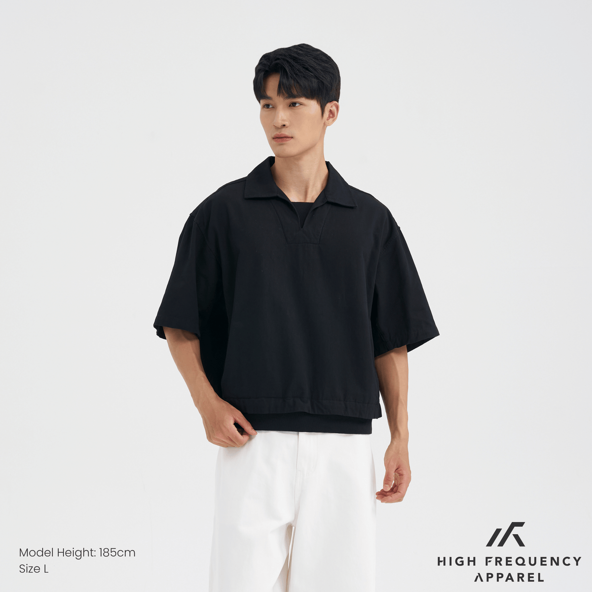 oversized boxy faux 2-piece tee