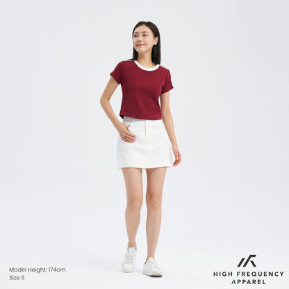 Striped Curved Hem Baby Tee
