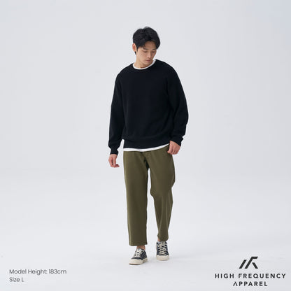 HFA Unisex Loose Fit Heavyweight Knitted Long Sleeve Pullover