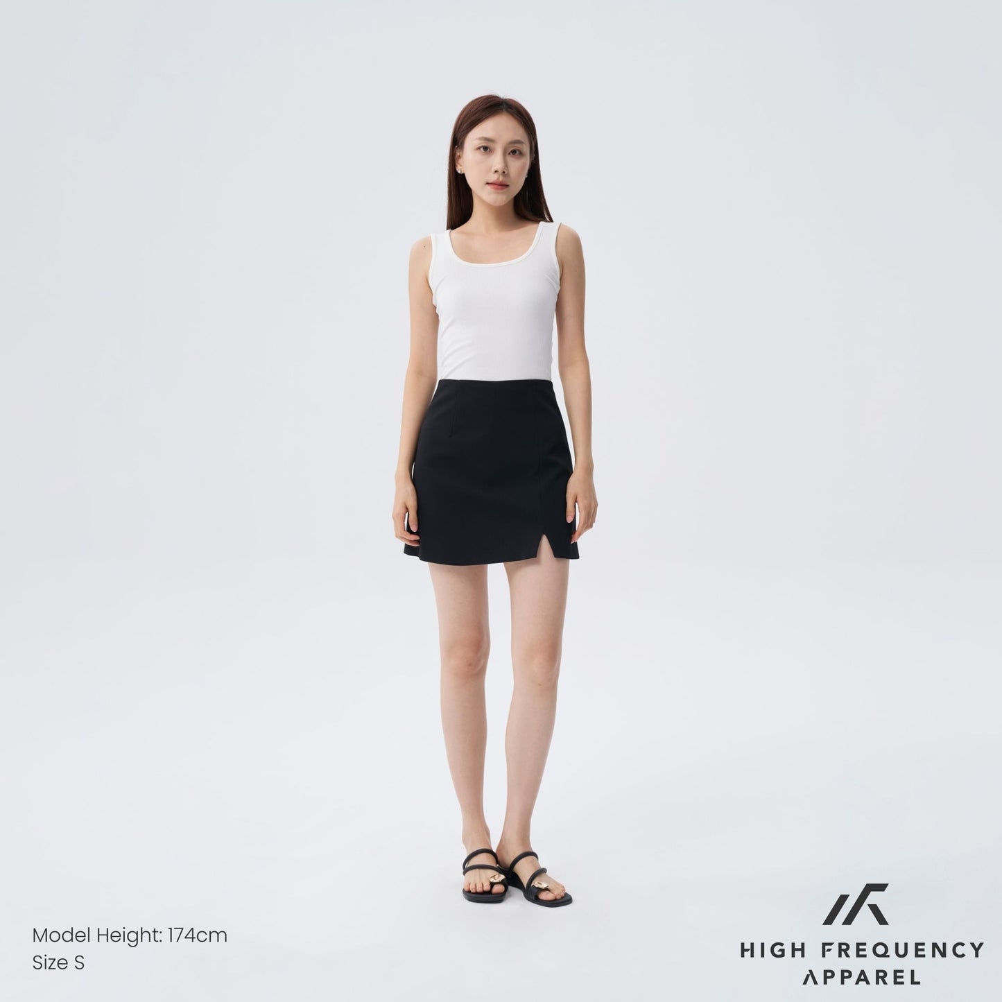 hfa women's seamless front slit skorts