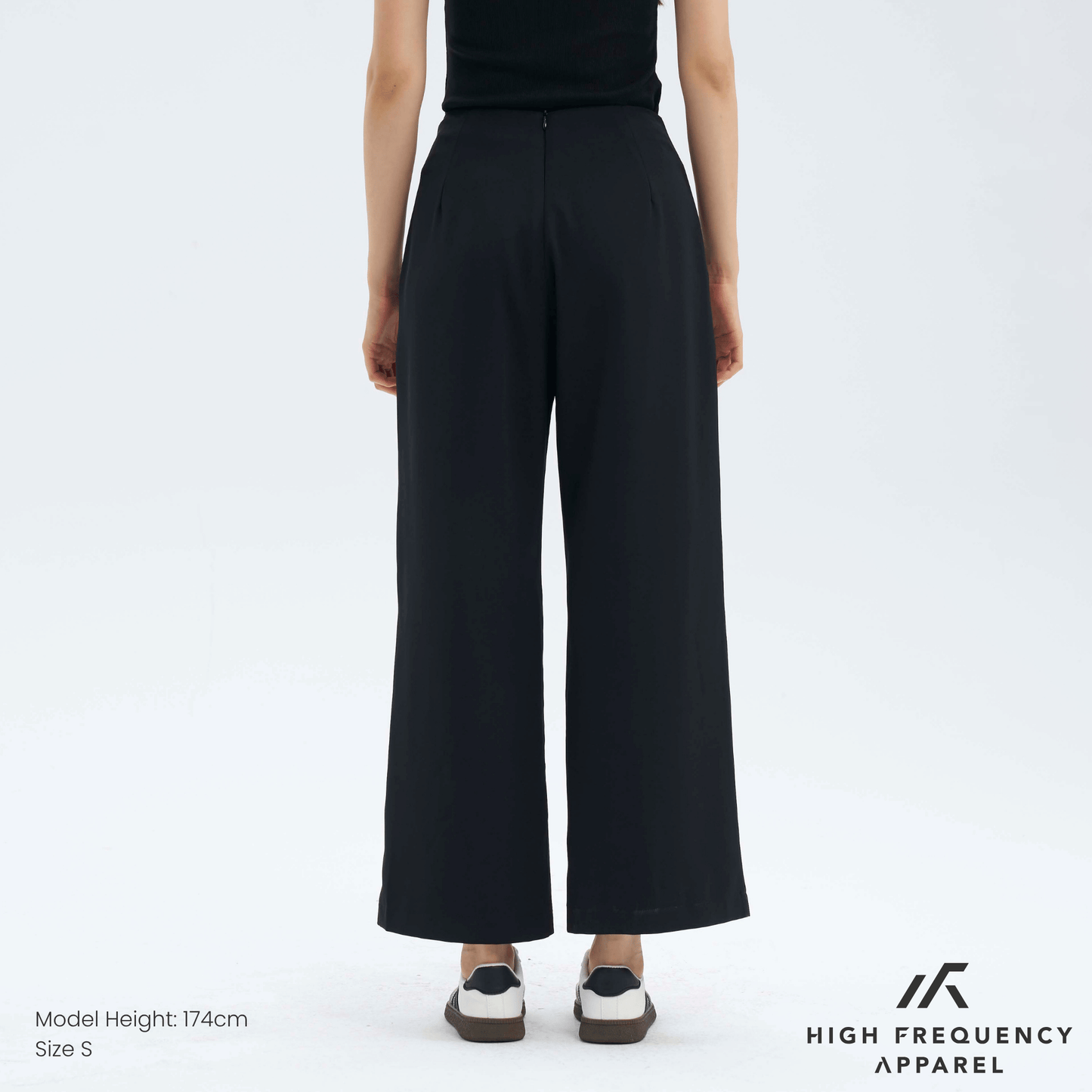 minimal straight-leg work trousers