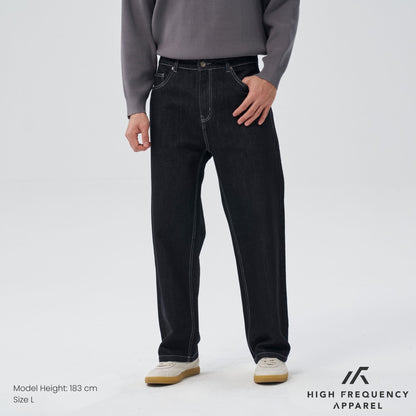 HFA Men’s Straight Cut Dark Denim With Contrast Stitch