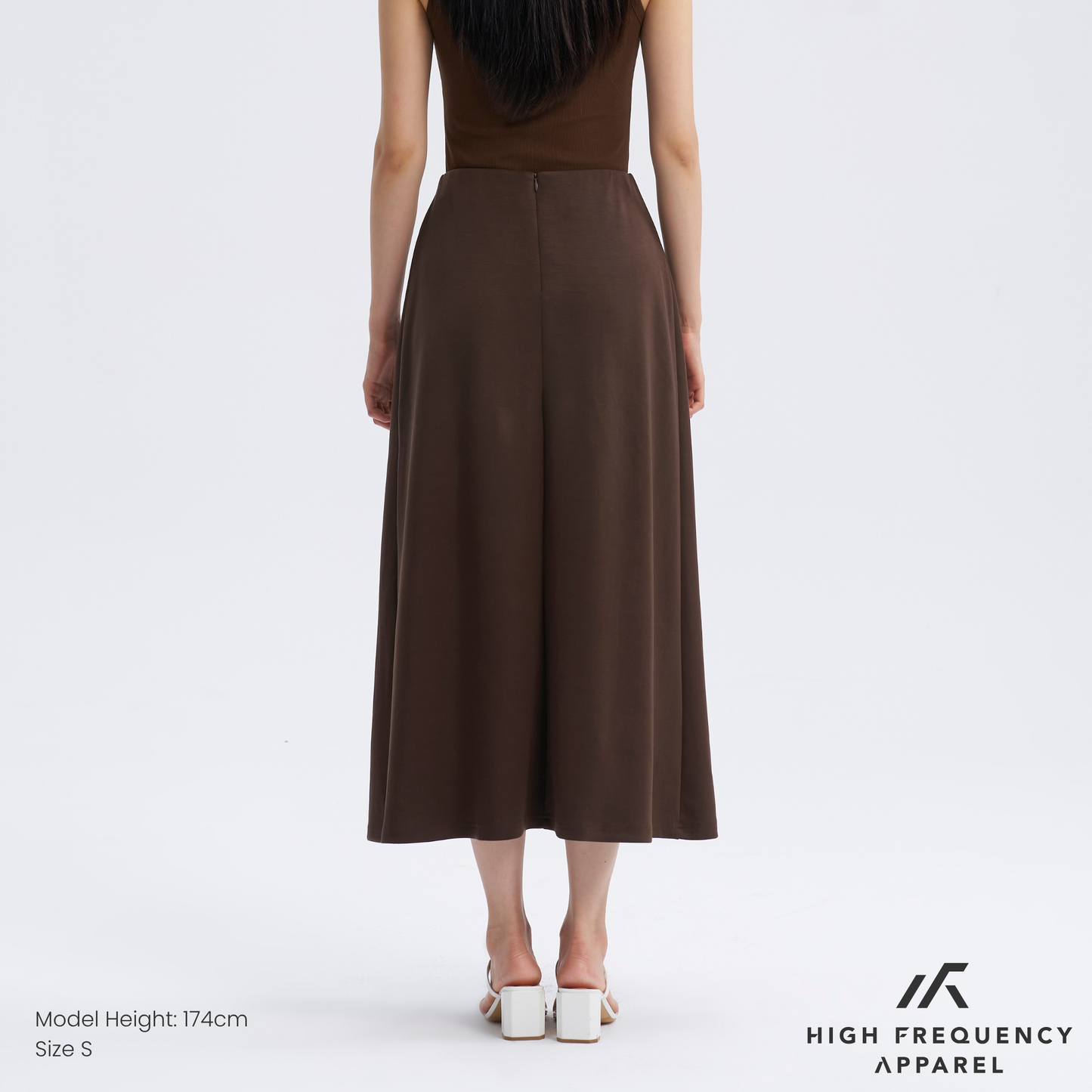 women's minimalist tencel flowy maxi skirt