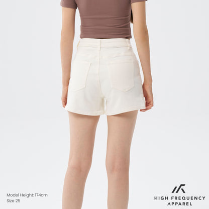 HFA Women's BW Mid-Waisted Stretch Denim Shorts
