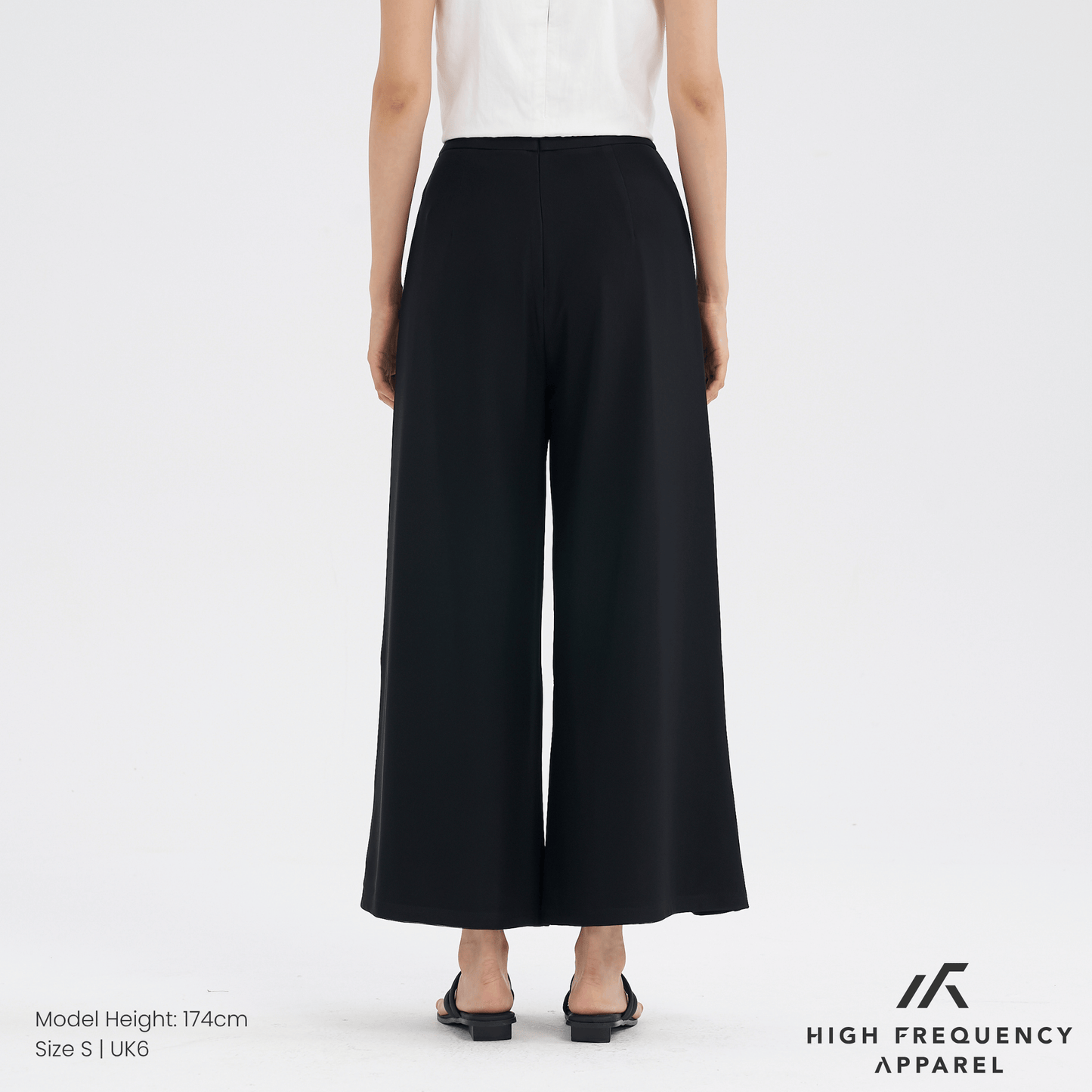 mesh wide leg elastic-waist pants
