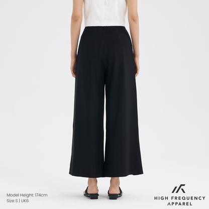 Mesh Wide Leg Elastic-Waist Pants