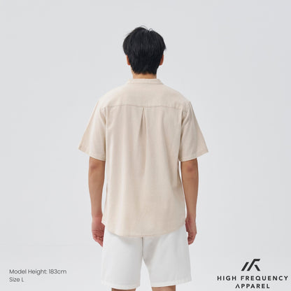 HFA Men’s Mandarin Collar Short Sleeve Shirt