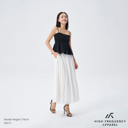 HFA Women’s Smocked 3-Tiered Spaghetti Top