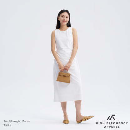 Women's Sleeveless Maxi Ruched Dress
