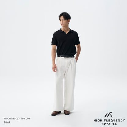 HFA Men's Buttonless Knitted Polo Shirt
