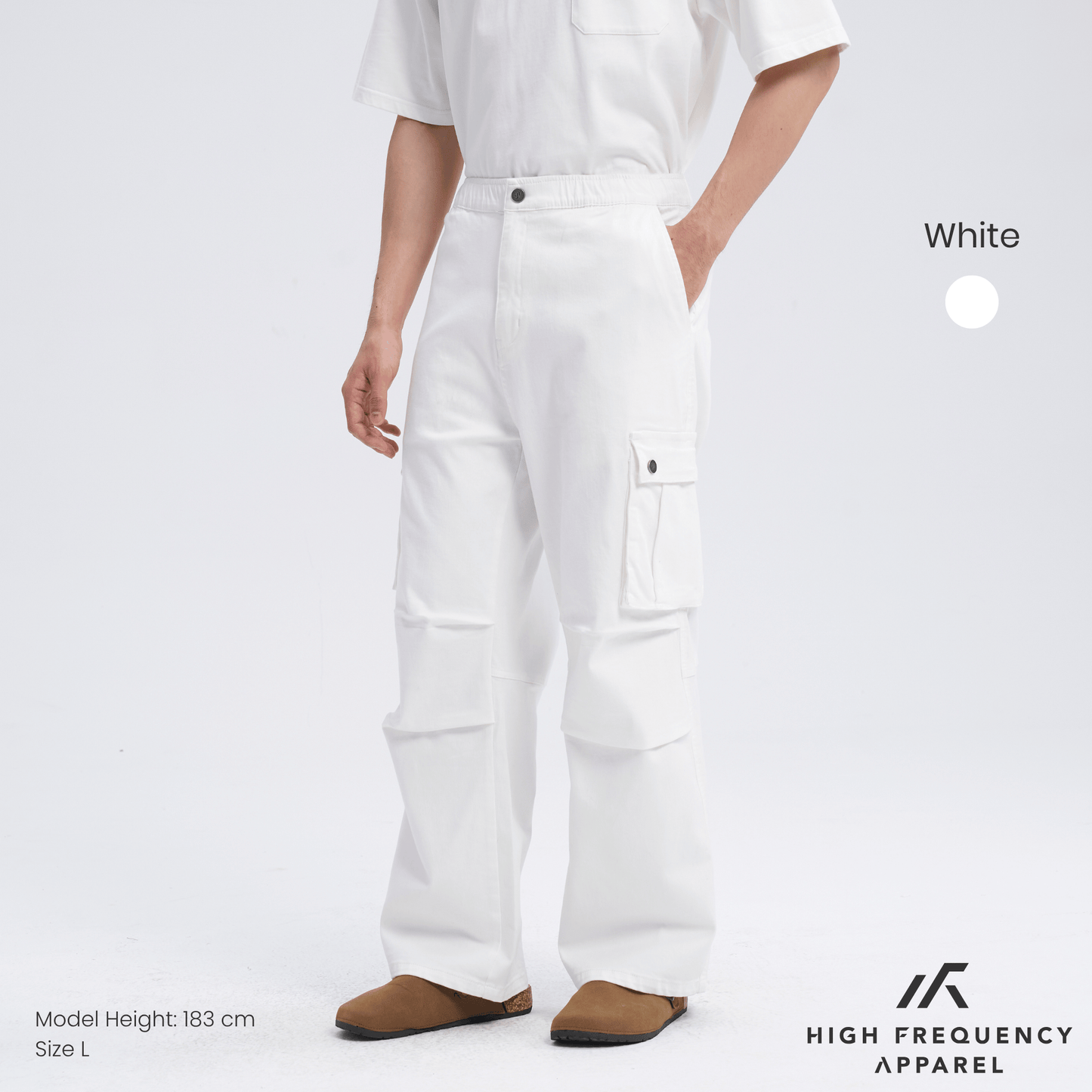 heavy duty wide leg cargo pants