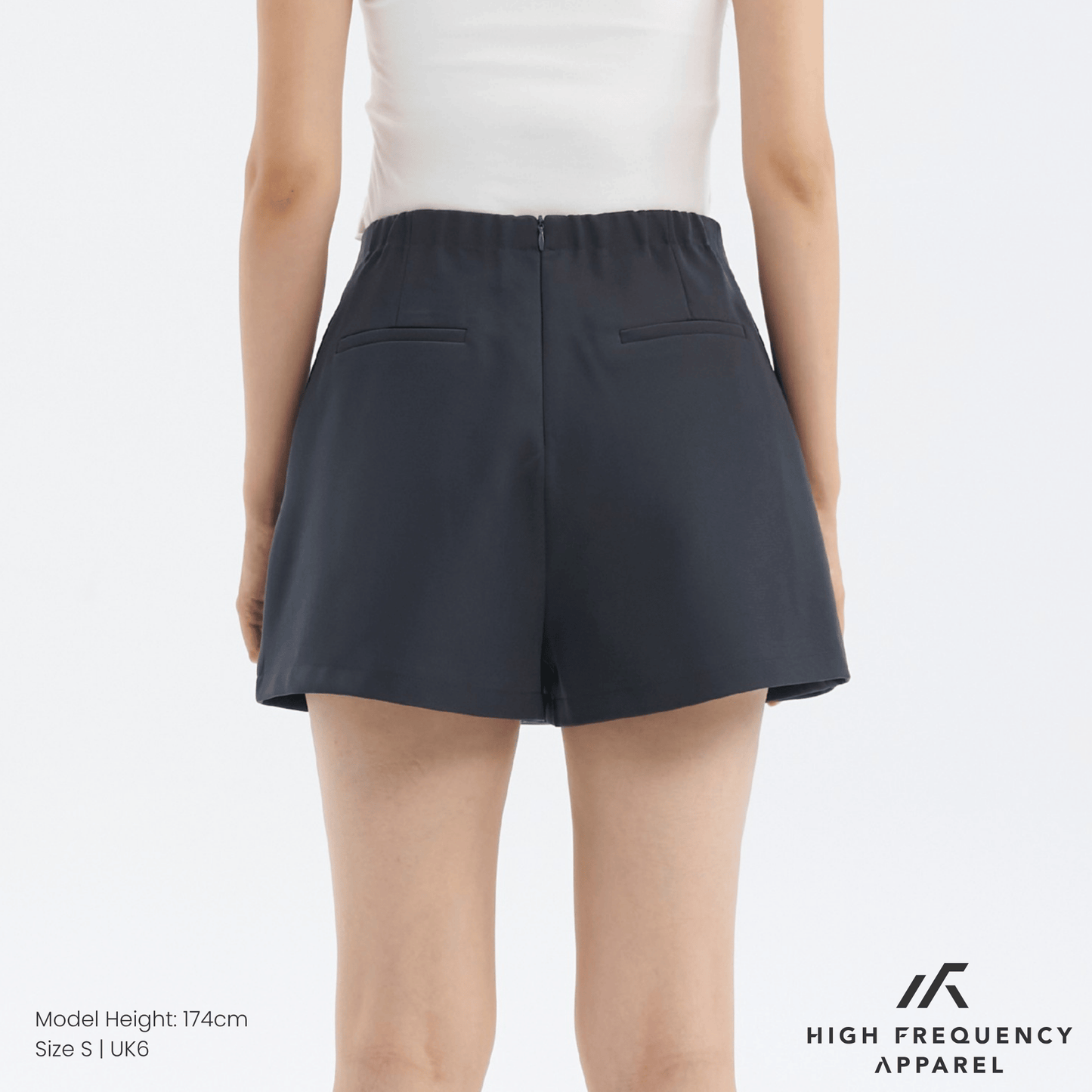 clean cut waistband flap skorts with pocket