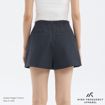 Clean Cut Waistband Flap Skorts with Pocket