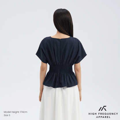 V-Neck Pintuck Sleeved Blouse