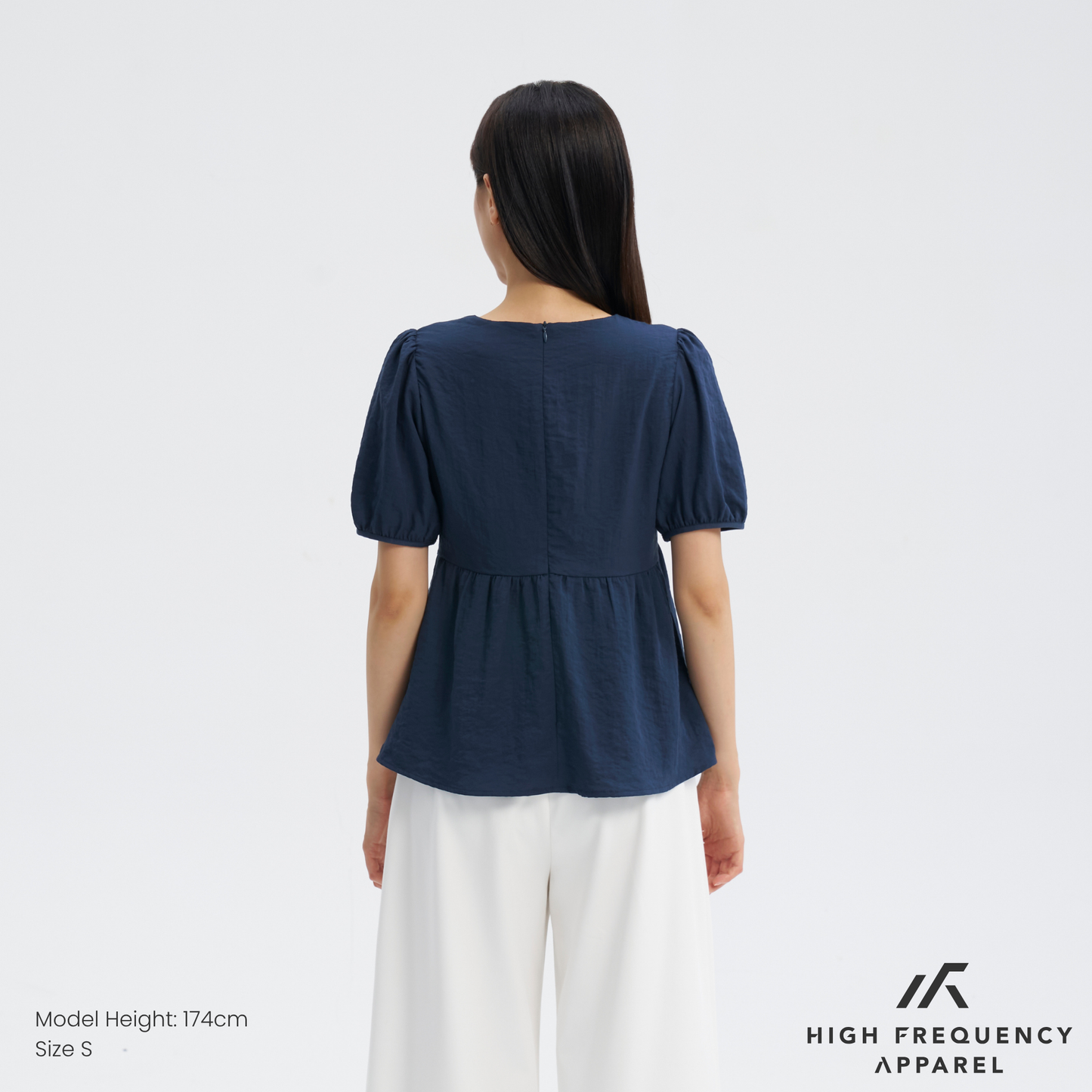 v-neck short sleeve flowy babydoll blouse