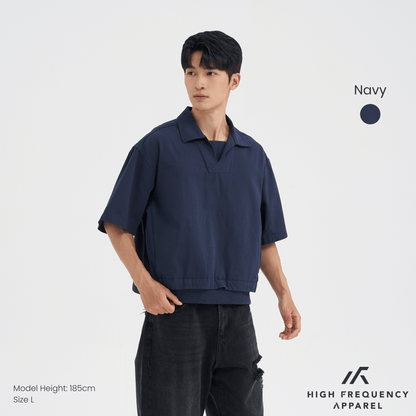 Oversized Boxy Faux 2-Piece Tee