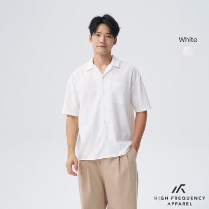 HFA Men’s Camp-Collar Short Sleeve Shirt - Relaxed Fit