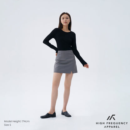 HFA Women’s Long Sleeve Ribbed Tee – Stretch Fit Essentials