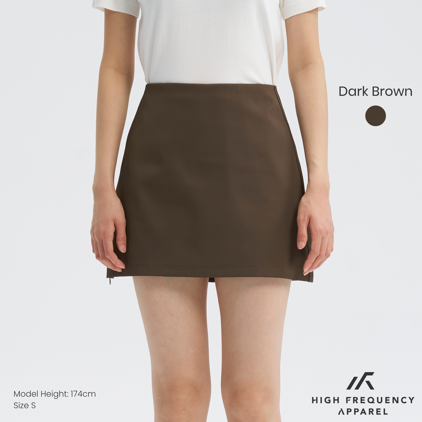 adjustable side-zip skorts with hidden pocket
