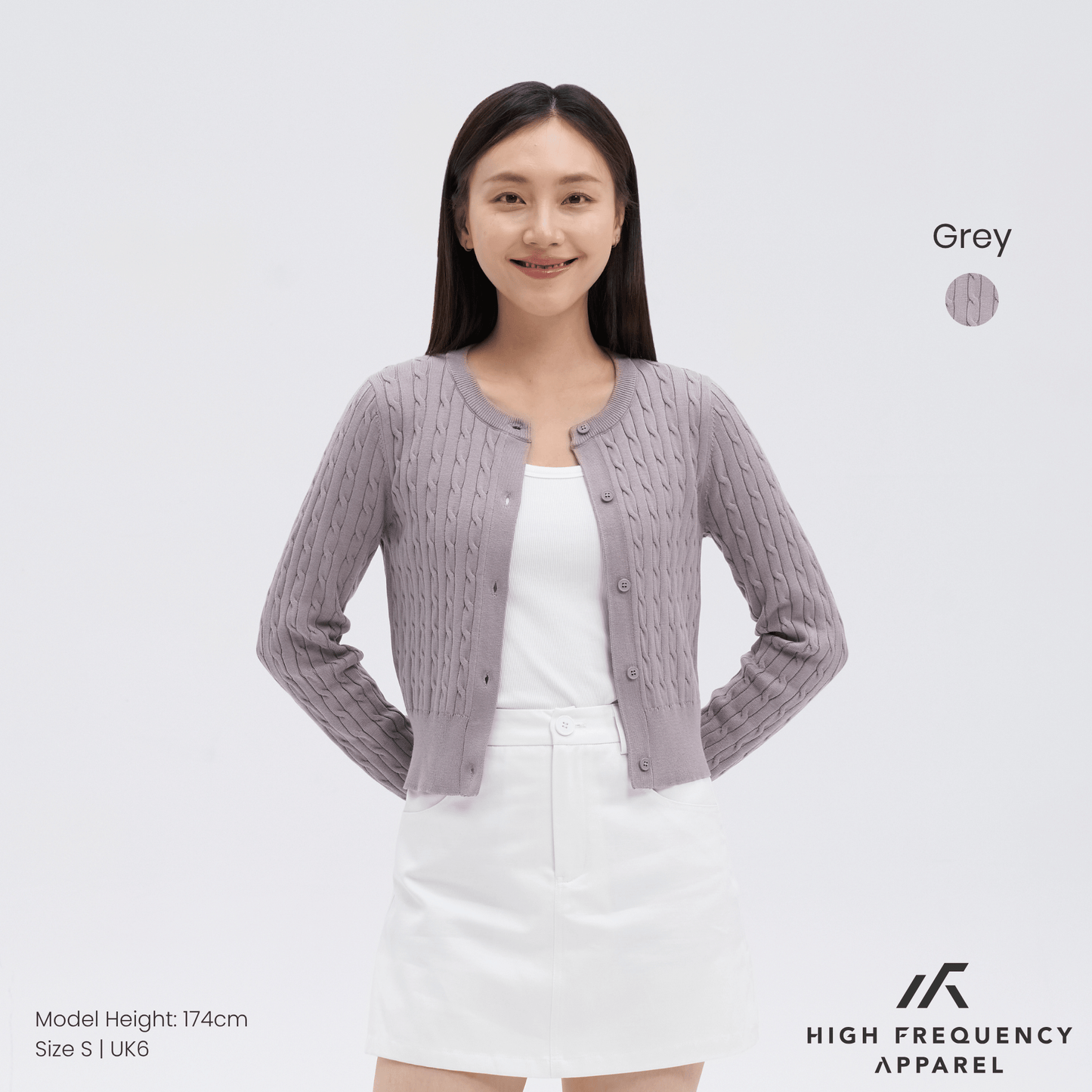 cable knitted cardigan