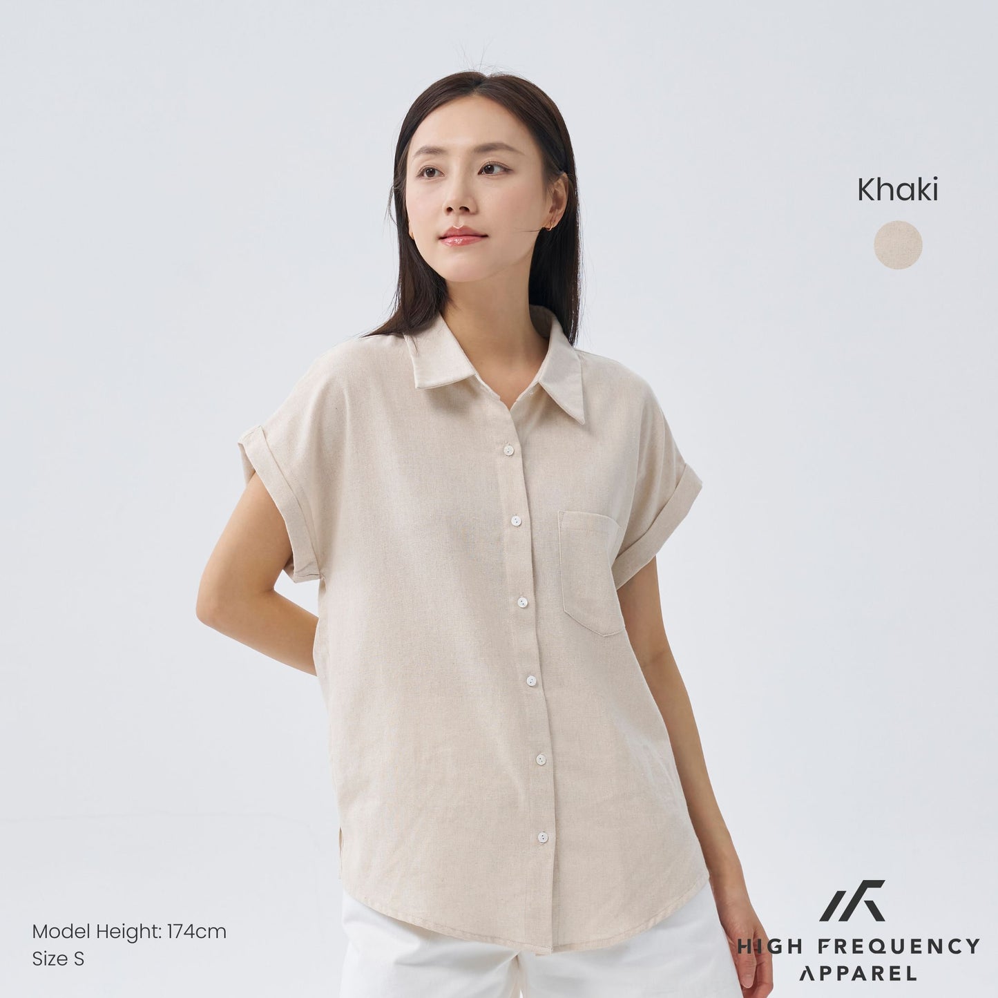 cuffed short sleeve pocket shirt – relaxed fit