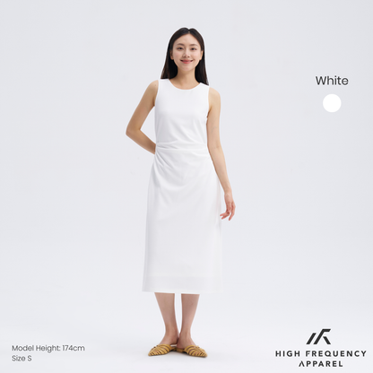 Women's Sleeveless Maxi Ruched Dress