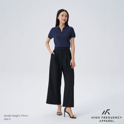 HFA Women’s Knitted Buttonless Polo