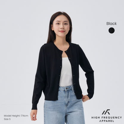 HFA Women’s Crew Neck Long Sleeve Cardigan