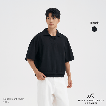 Oversized Boxy Faux 2-Piece Tee