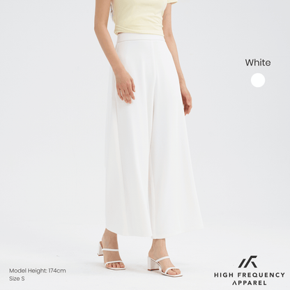 Mesh Wide Leg Elastic-Waist Pants